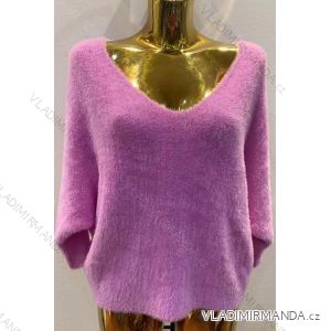 Svetr tenký dlouhý rukáv dámský (S/M ONE SIZE) ITALSKÁ MÓDA IMM21289