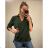 Košile/halenka 3/4 rukáv dámská oversize (S/M ONE SIZE) ITALSKá MóDA IMM21103/DR Burgund S / M