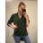 Košile/halenka 3/4 rukáv dámská oversize (S/M ONE SIZE) ITALSKá MóDA IMM21103/DR Burgund S / M