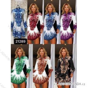 Elegantes Langarmkleid Damen (S / M.ONE SIZE) ITALIAN FASHION IMM211302