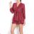 Elegantes Langarmkleid Damen (S / M.ONE SIZE) ITALIAN FASHION IMM211302