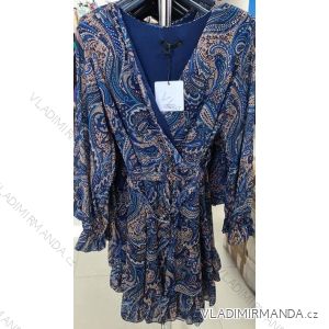 Elegantes Langarmkleid Damen (S / M.ONE SIZE) ITALIAN FASHION IMM211302