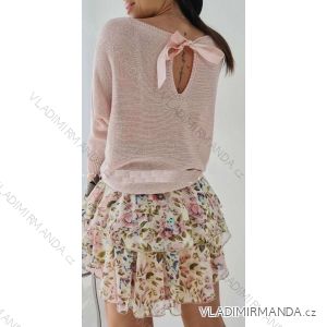 Kleid mit 3/4 Ärmeltasche für Damen (uni sl) ITALIAN Fashion IM3181746