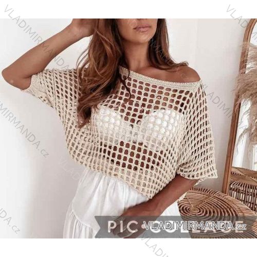 Kleid mit 3/4 Ärmeltasche für Damen (uni sl) ITALIAN Fashion IM3181746