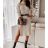 Kleid mit 3/4 Ärmeltasche für Damen (uni sl) ITALIAN Fashion IM3181746