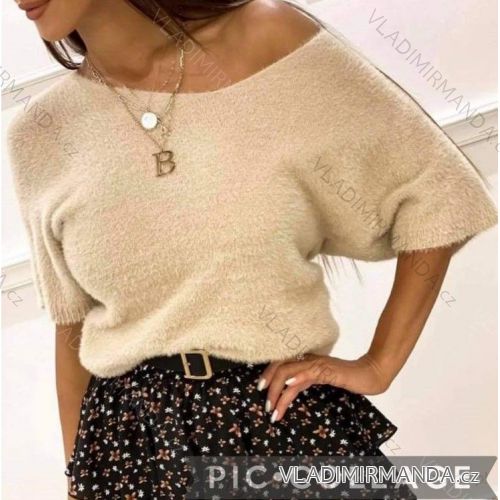 Kleid mit 3/4 Ärmeltasche für Damen (uni sl) ITALIAN Fashion IM3181746