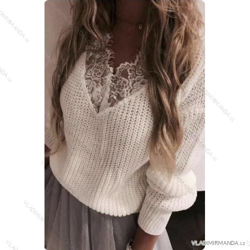 Damen Langarm Pullover (S / M ONE SIZE) ITALIAN FASHION IMWD216649