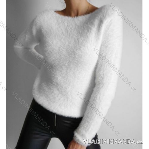 Bluse Langarm mit Rüschen Frauen (UNI S / L) ITALIAN FASHION IMWG20113