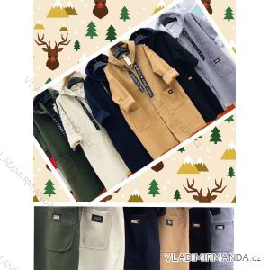 Kabát flaušový dámský (S-M ONE SIZE) ITALSKÁ MÓDA IMWC216576