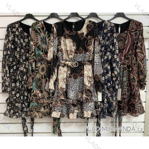 Sommer Sommer Carmen Langarmkleid (S / M / L ONE SIZE) ITALIAN FASHION IMWC216138