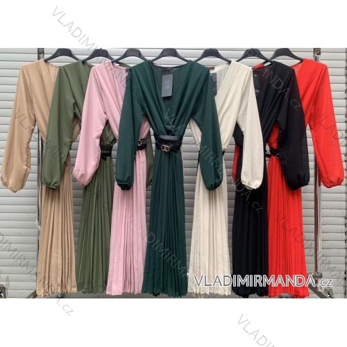 Kleid mit 3/4 Ärmeltasche für Damen (uni sl) ITALIAN Fashion IM3181746
