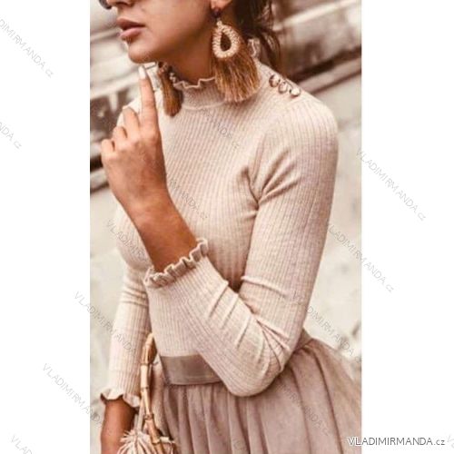 Damen dünner Langarmpullover (S / M ONE SIZE) ITALIAN FASHION IMWA216590