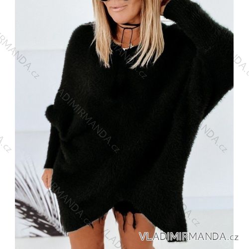 Bluse Langarm mit Rüschen Frauen (UNI S / L) ITALIAN FASHION IMK20159