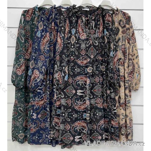 Sommer Sommer Carmen Langarmkleid (S / M / L ONE SIZE) ITALIAN FASHION IMWC216138