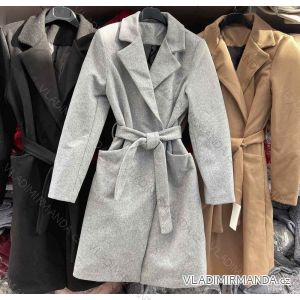 Kabát flaušový dámský (S/M ONE SIZE) ITALSKÁ MÓDA IMWM216643