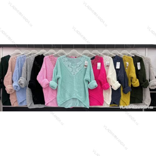 Damen Langarm Pullover (S / M ONE SIZE) ITALIAN FASHION IMWD216649