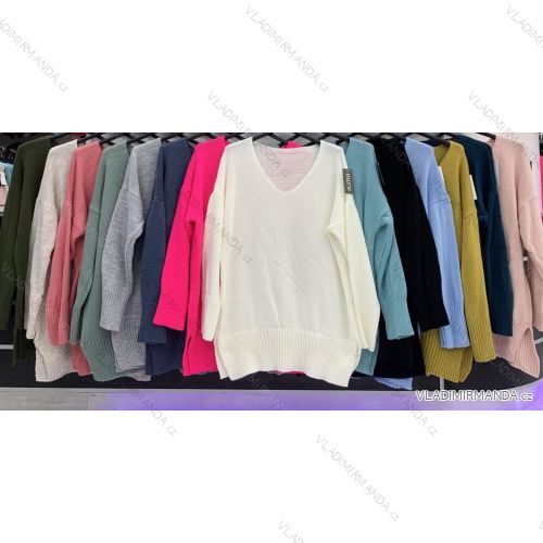 Damen Langarm Pullover (S / M ONE SIZE) ITALIAN FASHION IMWD216649