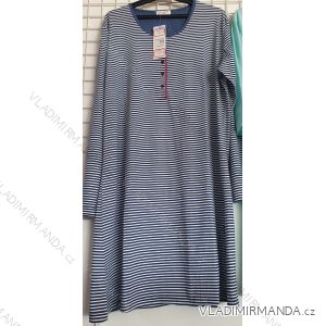 Damen Baumwoll Kurzarm Nachthemd (XL-5XL) C-LEMON BL0812