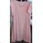 Kleid mit 3/4 Ärmeltasche für Damen (uni sl) ITALIAN Fashion IM3181746 S / M béžová