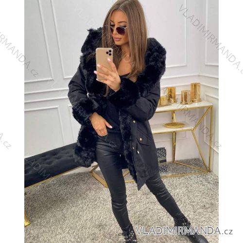 Beschichten Sie Winterpark mit Pelzfrauen (sml-xl) MISSFOFO FASHION ITALY IM917S-100