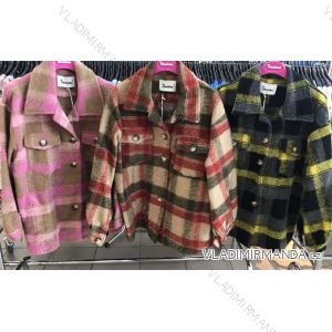 Damen-Button-Down-Hemdjacke mit Knöpfen (S / M ONE SIZE) ITALIAN FASHION IMWD217059