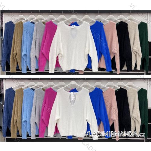 Damen Langarm Pullover (S / M ONE SIZE) ITALIAN FASHION IMWD217133