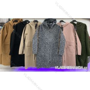 Damen Langarm-Fleecemantel (S / M ONE SIZE) ITALIAN FASHION IMWA217088