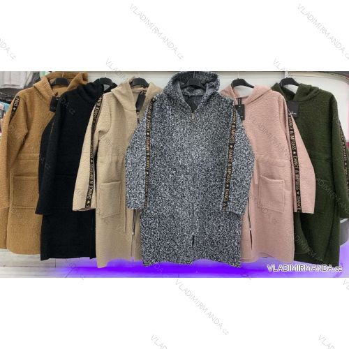 Damen Langarm-Fleecemantel (S / M ONE SIZE) ITALIAN FASHION IMWA217088