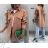 Damen-Button-Down-Hemdjacke mit Knöpfen (S / M ONE SIZE) ITALIAN FASHION IMWD217059