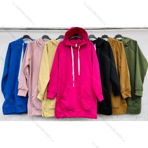 Zip Hoodie Langarm Damen (S / M ONE SIZE) ITALIAN FASHION IMWD2119711