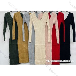 Damen Strick Rollkragen Langarm Kleid (S / M ONE SIZE) ITALIAN FASHION IMWC216681