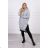 Graues, isoliertes Sweatshirt mit Seitenschlitzen