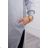 Graues, isoliertes Sweatshirt mit Seitenschlitzen