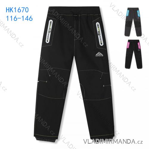 Softshellhose mit Fleece isoliert Kinder Mädchen Mädchen und Jungen (116-146) KUGO HK1670