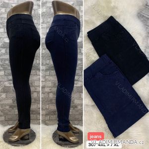 Kalhoty elegantní dlouhé zateplené koženkové dámské (S-XL) TURECKÁ MÓDA TMWL218276