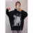 Sweatshirt Langarm Damen Oversized (X / 2XL ONE SIZE) ITALIAN FASHION IMS21310