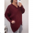 Pullover Pullover dünne Feder Langarm Damen (uni sl) MY STYLE IMS8275