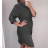 Hemdkleid Oversize Langarm Damen Oversized (XL / 2XL ONE SIZE) ITALIAN FASHION IMS21300