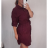 Hemdkleid Oversize Langarm Damen Oversized (XL / 2XL ONE SIZE) ITALIAN FASHION IMS21300