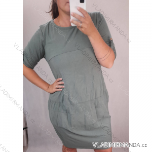 Klassisches Langarm-Damenkleid (S / M ONE SIZE) ITALIAN FASHION IM721301
