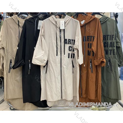 Jacke / Mantel mit Kapuze Damen (M / L ONE SIZE) ITALIAN FASHION IMWA207191