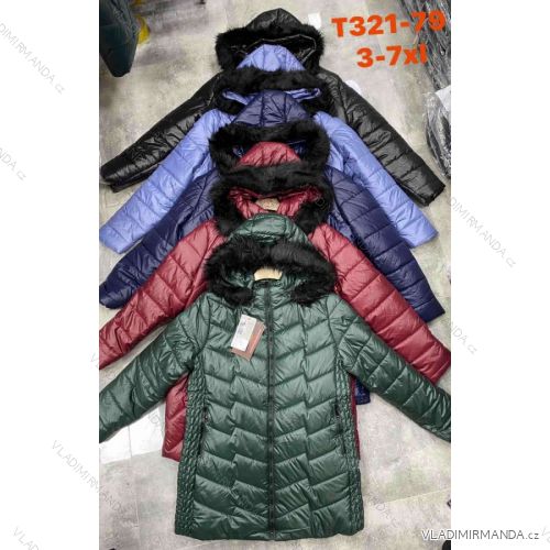 Reißverschluss Kapuzen Langarm Damen Oversized (3XL-7XL ONE SIZE) POLISH FASHION PMWT21T21-70