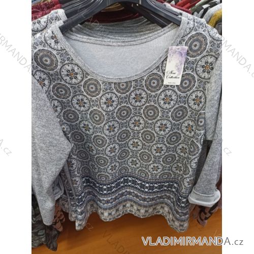 Šaty dlouhý rukáv dámské (L/XL ONE SIZE) ITALSKá MóDA MA821114