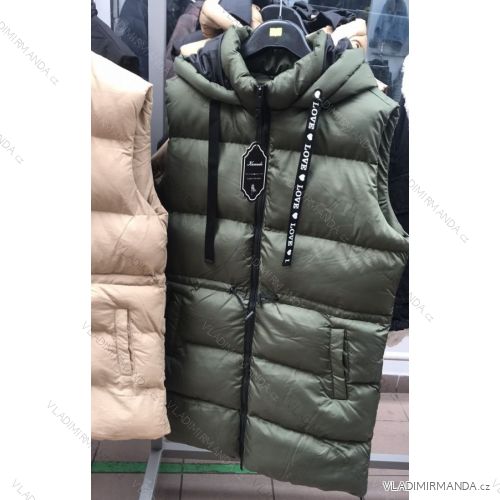 Bunda/kabát s kapucí dlouhý rukáv dámská (S-2XL) ITALSKÁ MÓDA HKW21212