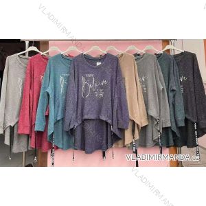 Langarmkleid mit Anhänger Damen Oversized (3XL / 4XL ONE SIZE) ITALIAN FASHION IMWQ2115022