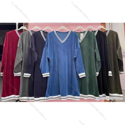 Langarmkleid mit Anhänger Damen Oversized (3XL / 4XL ONE SIZE) ITALIAN FASHION IMWQ2115022