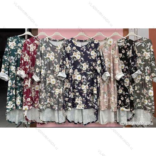 Langarmkleid mit Anhänger Damen Oversized (3XL / 4XL ONE SIZE) ITALIAN FASHION IMWQ2115022