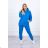 Isoliertes Set mit einem blauen Kapuzenpullover