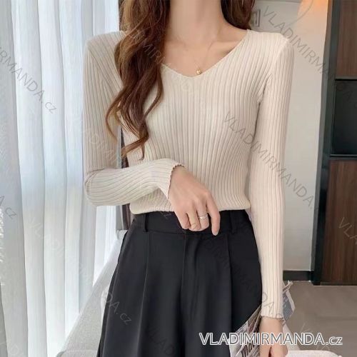 Bluse Langarm mit Rüschen Frauen (UNI S / L) ITALIAN FASHION IMK20159