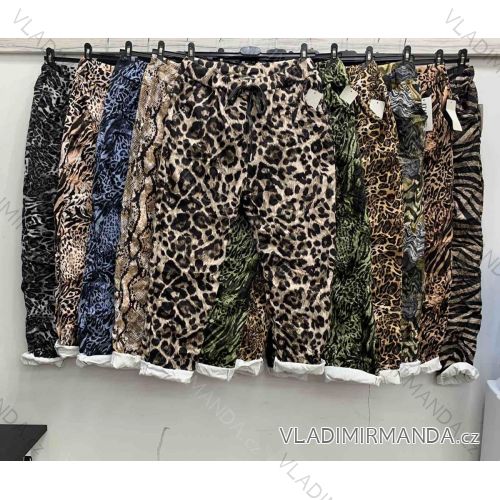 Lange Stretch-Leopardenhose für Damen (S / M ONE SIZE) ITALIAN FASHION IMWA2171225